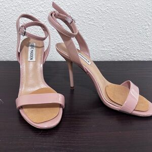 Steve Madden Blush Pink Ankle-Strap Stiletto Sandals